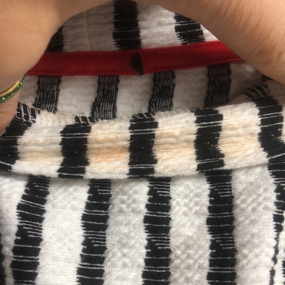 Striped women’s mock neck tank top med/lg - Picture 3 of 8